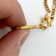 23K Yellow Gold Japanese Thai East Asia Amulet Pendant 21